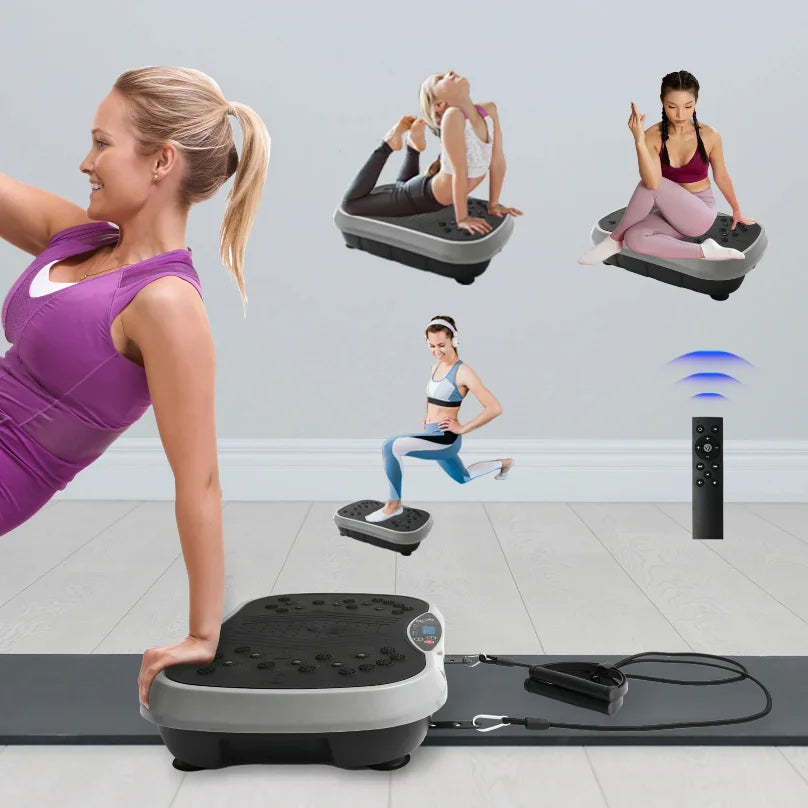 Vibration Plate Exercise Machine Fat-Burning Home Fitness Fat Slinger Shaping Whole Body Workout Portable Fitness Equipment