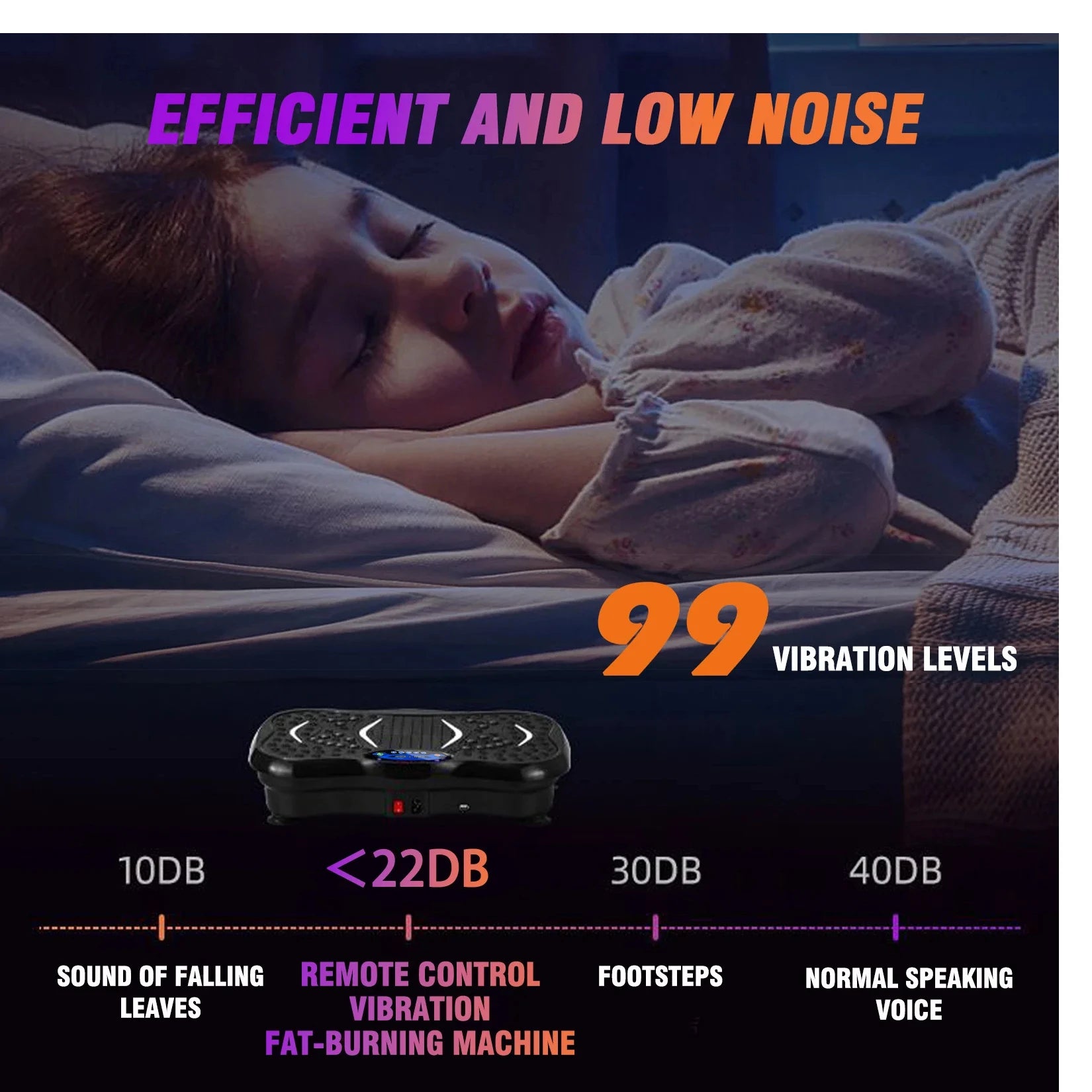 Vibration Plate Exercise Machine Fat-Burning Full Body Workout Power Vibration n Resistance Bands Fitness Equipmen Weight Loss